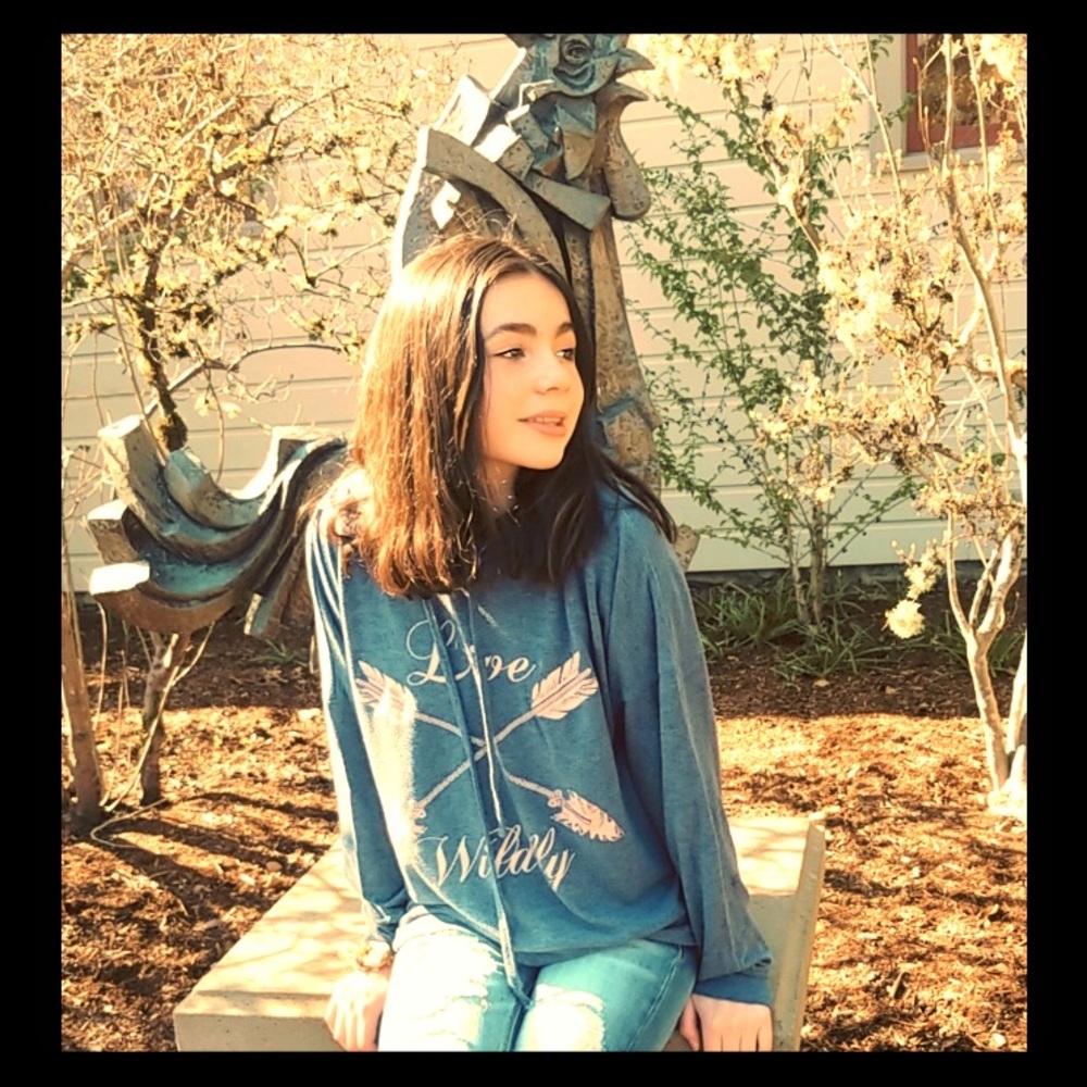 Active Knitwear Live Wildly Blue Sweatshirt!! 💙